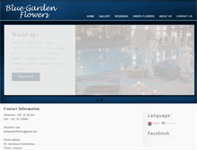 Tablet Screenshot of bluegardenflowers.com